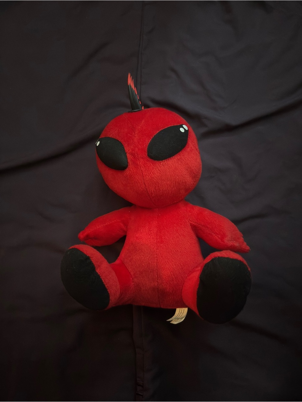 Red Plush Punk Alien Toy - Soft Kids Plushie